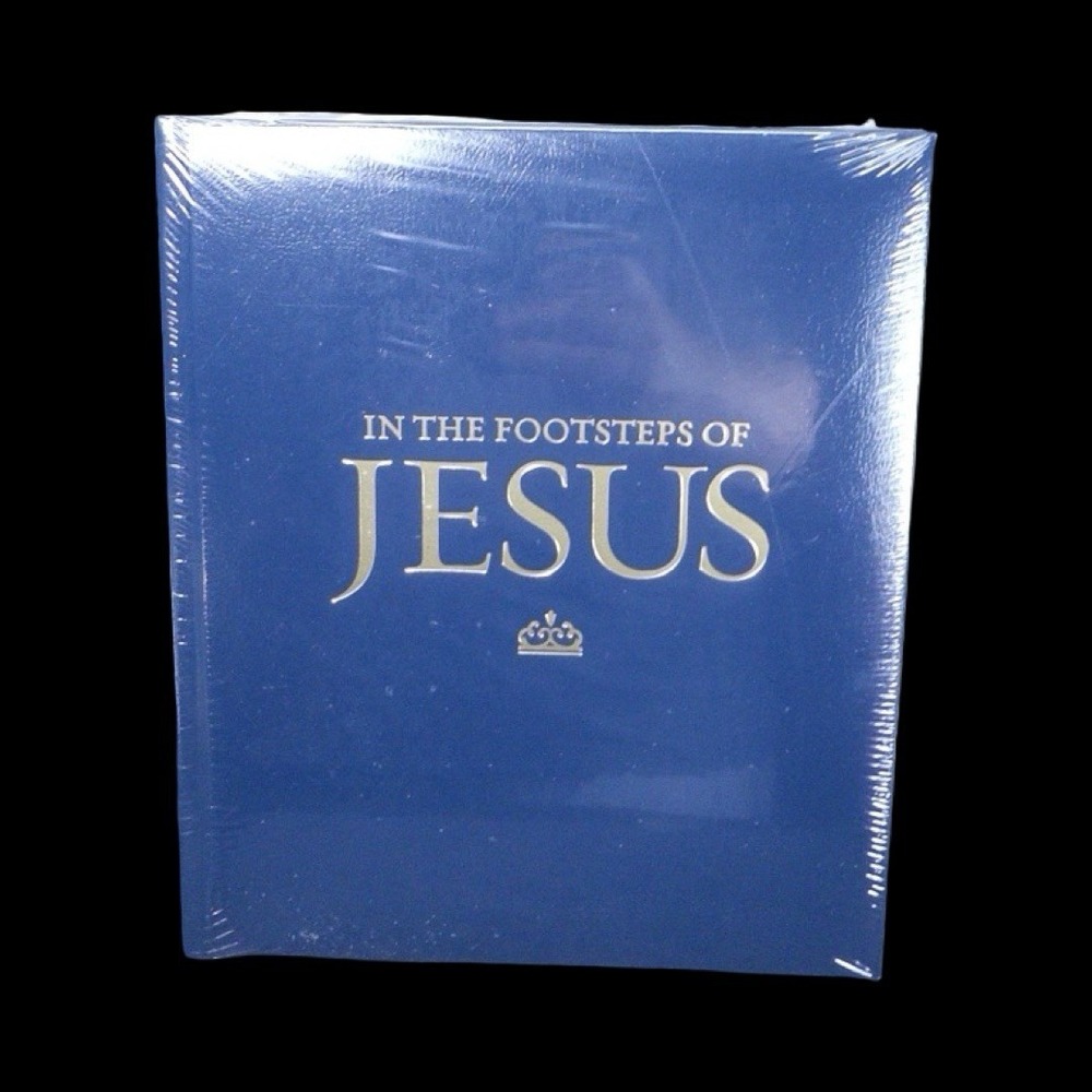 In the Footsteps of Jesus National Geographic Book Leather Cover New Sealed